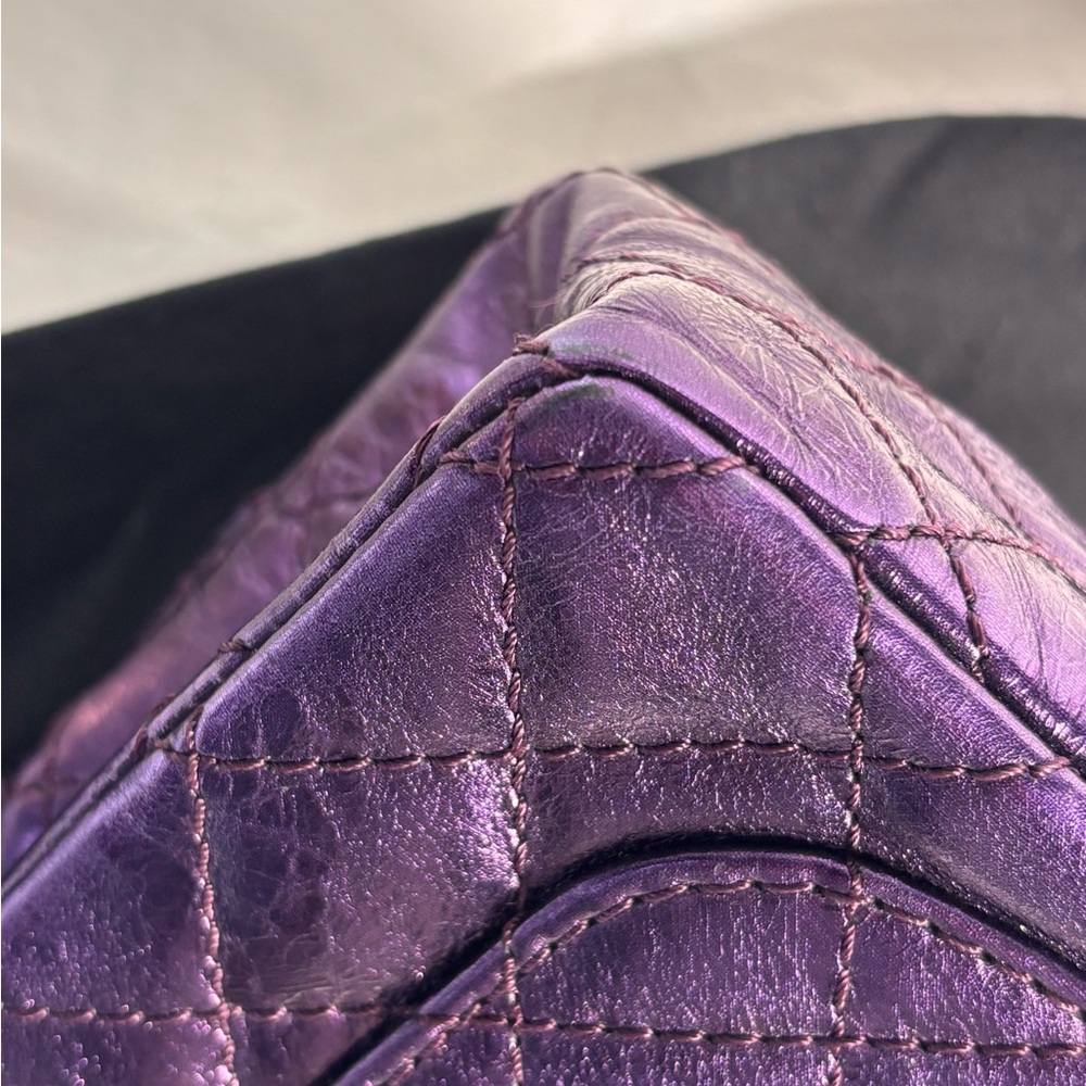 Chanel Metallic Purple Reissue Mini Double Flap - Picture 10 of 16
